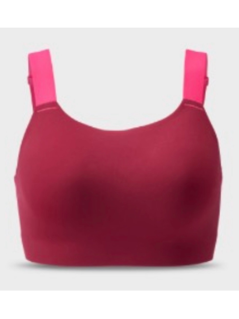 Duluth Trading Co Wireless BondedSports Bra - Berry Body Bright Pink Straps